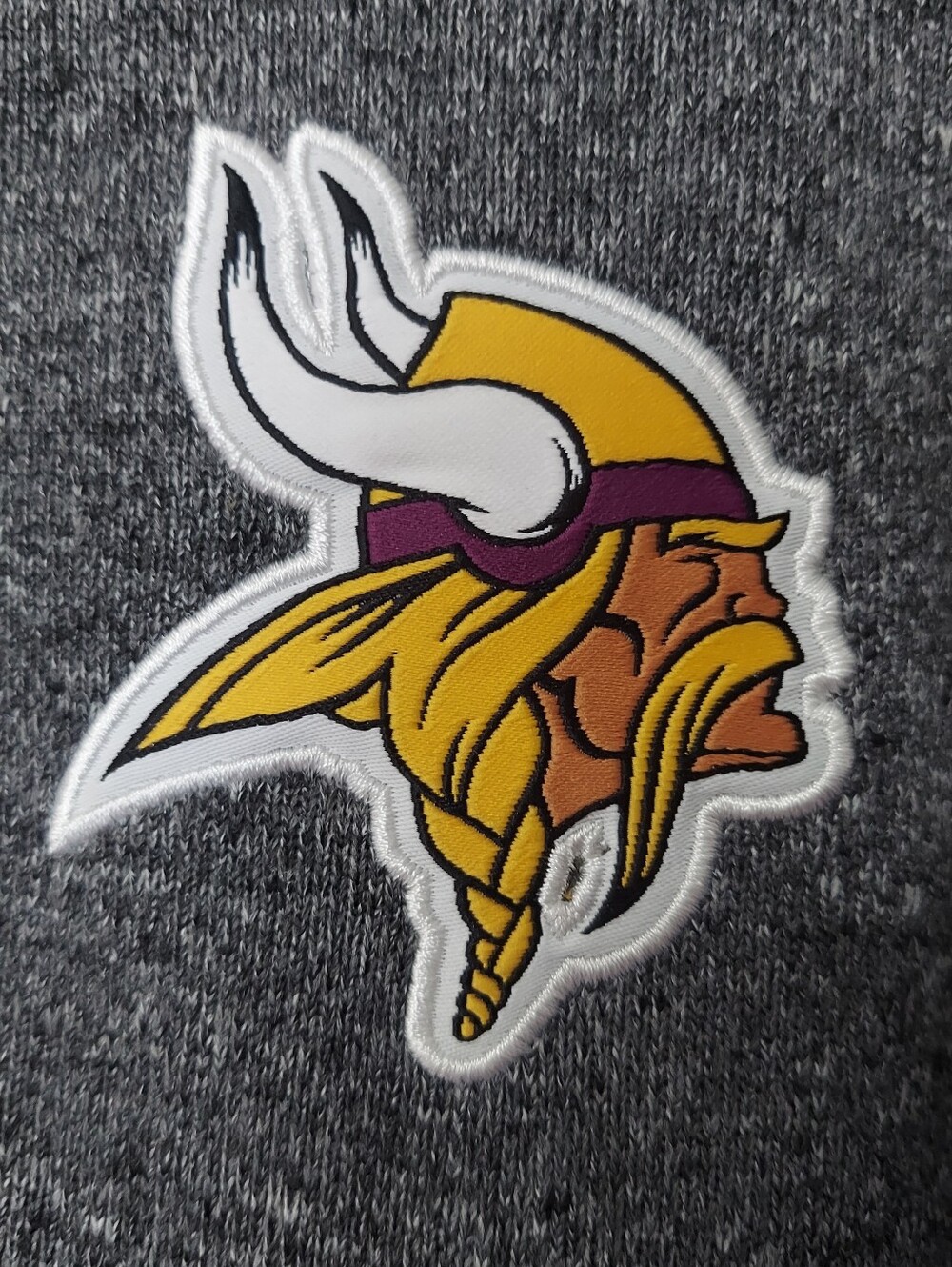NWT NFL Team Apparel Woman's Size Large Vikings Full Zip Jacket Gray & Purple - Picture 2 of 7